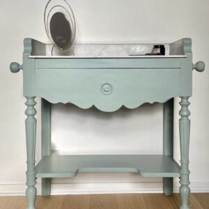 Coiffeuse bois et marbre